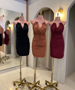 Vestido Drapeado Argola