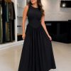 Vestido Longo com Caimento Fluido