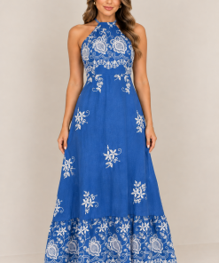 Alternative view of Vestido longo com detalhe Bordado