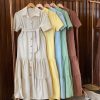 Vestido Longo de Linho
