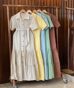 Vestido Longo de Linho