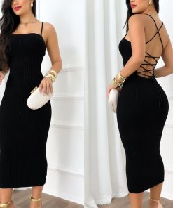 Alternative view of Vestido Midi tricot Modal