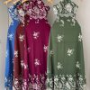 Vestido longo com detalhe Bordado