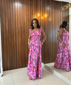 Vestido Longo estampa Floral