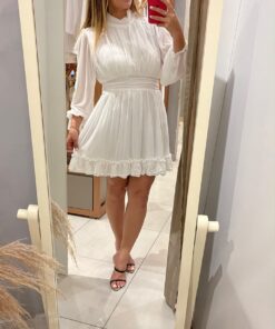 Alternative view of Vestido Chifon Manga Longa